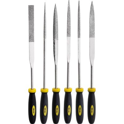 Pilnik iglak diamentowy 160 mm, zestaw: 6 sztuk Drel