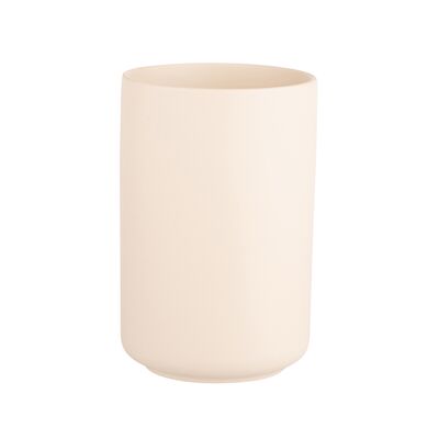 Wazon ceramiczny 10 x 10 x 15 cm kremowy