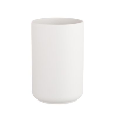 Wazon ceramiczny 10 x 10 x 15 cm popielaty