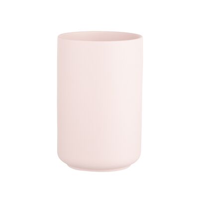 Wazon ceramiczny 11 x 11 x 15 cm pudrowy róż