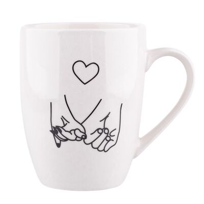 Kubek baryłka In love NBC 300 ml dek II biały