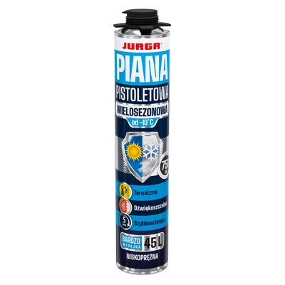 Piana wielosezonowa, niskoprężna piana poliuretanowa PVC do -10°C 0,75 l