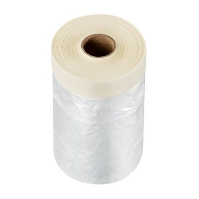 Folia ochronna z taśmą CQ F-HDPE 55 cm x 25 m C10 cm