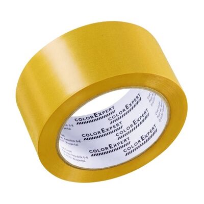 Taśma PVC 50 mm x 30 m żółta 40°C UV14