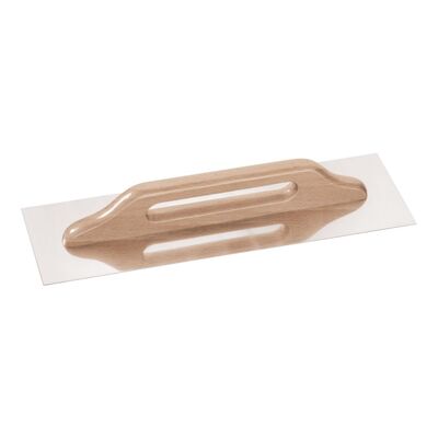 Kielnia szwajcarka nierdzewna uchwyt drewniany 480 x 130 mm