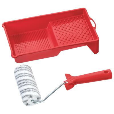 Zestaw rolka srebrny pasek 12 cm C30 kuweta