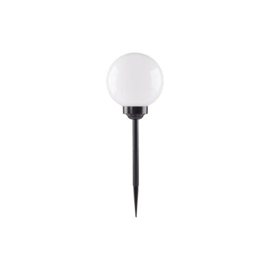 Lampa solarna wbijana kula 30 cm czarna
