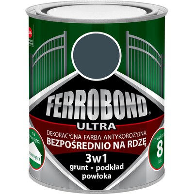 Farba antykorozyjna FERROBOND ULTRA mat grafit RAL 7015 0,7 l