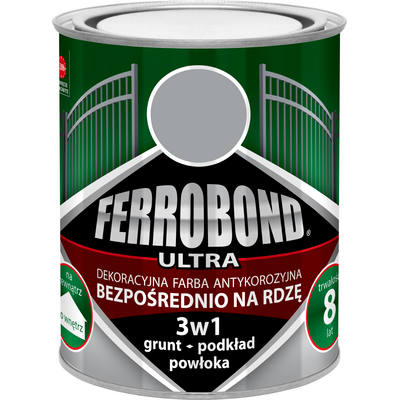 Farba antykorozyjna FERROBOND ULTRA półmat szary RAL 7035 0,7 l