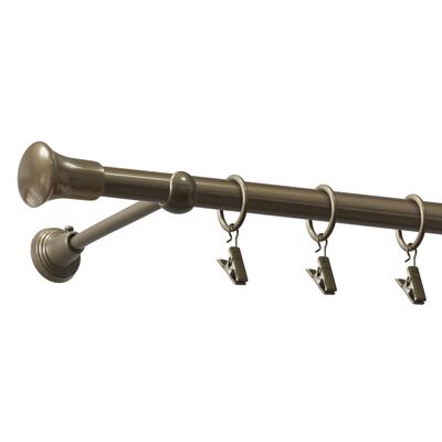 Karnisz pojedynczy GEM 240 cm 16 mm mosiądz