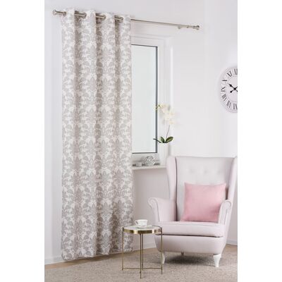 Zasłona z kółkami GRAND 140 x 245 cm jasnoszary