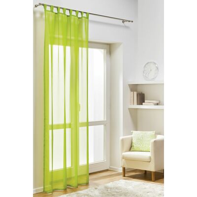 Firanka z patkami DIANA 140 x 245 cm limonkowa