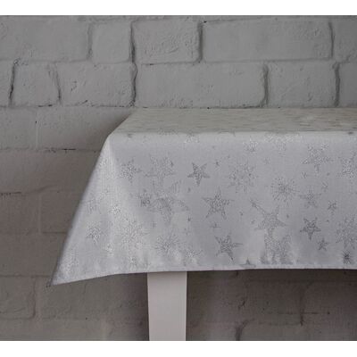 Obrus SHINY STARS 150 x 300 cm srebrny