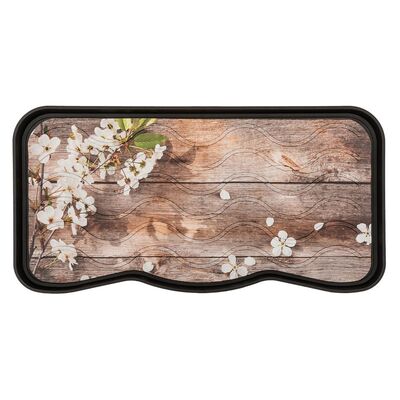 Ociekacz na buty z nadrukiem 38 x 75 cm Flowers  Wood