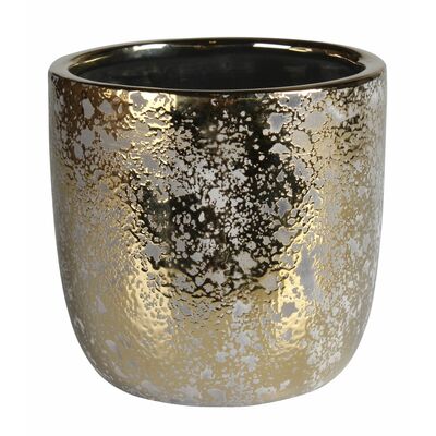 Osłonka ceramiczna GULD 11 x 11 x 10 cm złota
