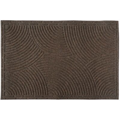 Wycieraczka Tekstylna 40 x 60 cm prążki brąz