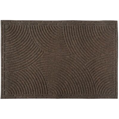 Wycieraczka Tekstylna 40 x 60 cm prążki brąz