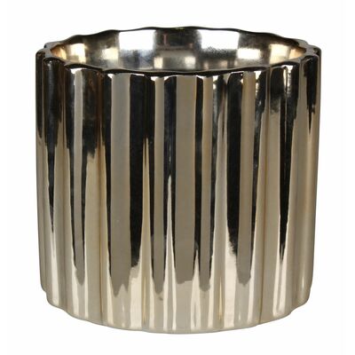 Osłonka ceramiczna MONY 13,5 x 13,5 x 12 cm złota