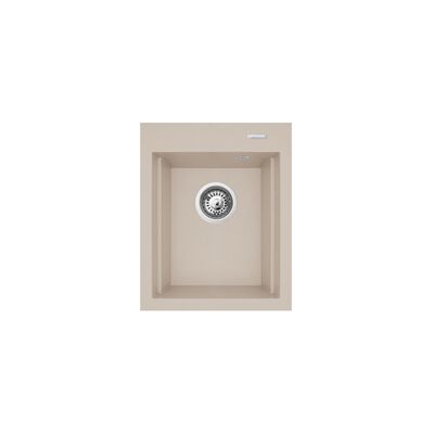 Zlewozmywak Argos 1B1D 39 x 48 cm beż piaskowy