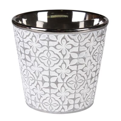Osłonka ceramiczna PELLE 13 x 13 x 12,5 cm szara