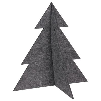 Choinka stojąca dekoracja filc PINE 29 x 30 cm antracyt