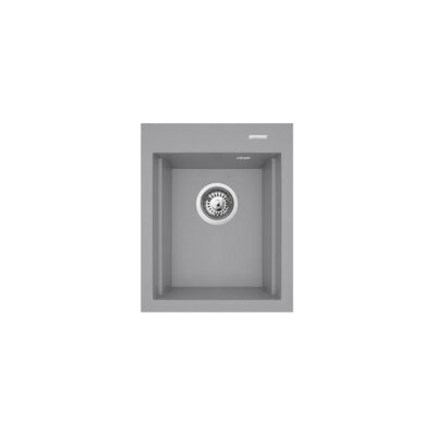 Zlewozmywak Argos 1B1D 39 x 48 cm szary beton