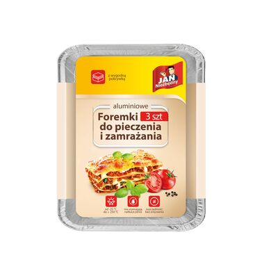 Foremki do pieczenia i zamrażania aluminiowe 3 sztuki Jan Niezbędny