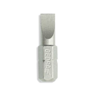 Końcówki wkrętakowe bity płaskie SL5.5x25 mm 3 szt blister DEDRA