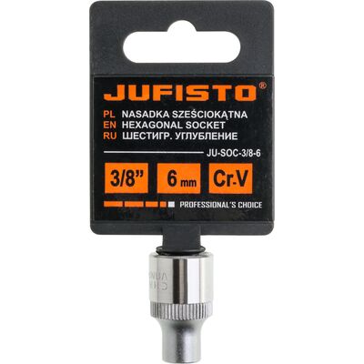 Nasadka sześciokątna 6 mm 3/8" Jufisto