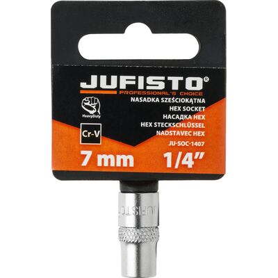 Nasadka sześciokątna 7 mm 1/4" Jufisto