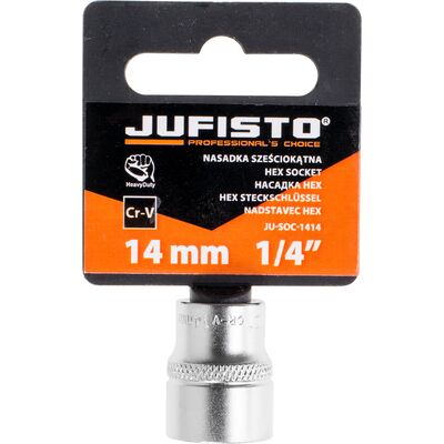 Nasadka sześciokątna 14 mm 1/4" Jufisto