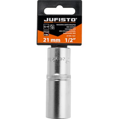 Nasadka 1/2" długa 78 mm, 21 mm Jufisto