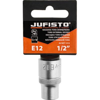 Nasadka Torx zewnętrzna E12 1/2" Jufisto