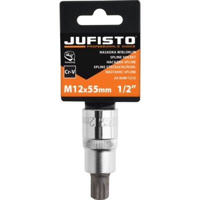 Końcówka Spline na Nasadce 1/2' M12 X 55 Mm