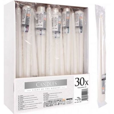 Świeca stożek S30-1-190 biała BISPOL