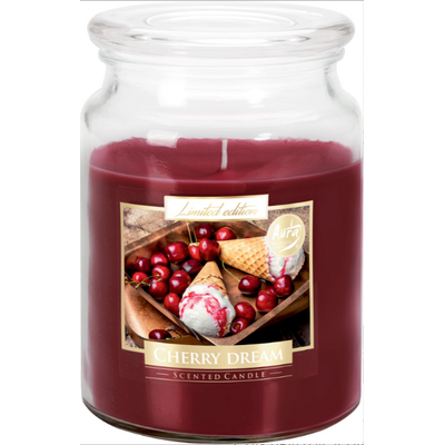 Świeca zapachowa w szkle SND99-342 cherry dream BISPOL