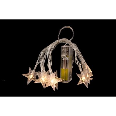 Lampki 10 LED gwiazdki 2 x AA