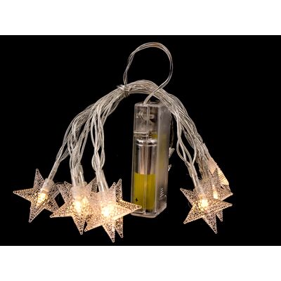 Lampki LED Gwiazdki 10LED 2xAA