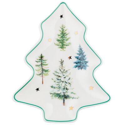 Talerz choinka 21,5 x 17,5 cm WINTERLAND
