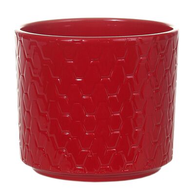 Osłonka ceramiczna Cylinder 16 cm czerwony Cermax