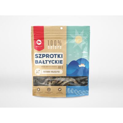 Przysmak dla psa szprotki bałtyckie 100% natura 85 g