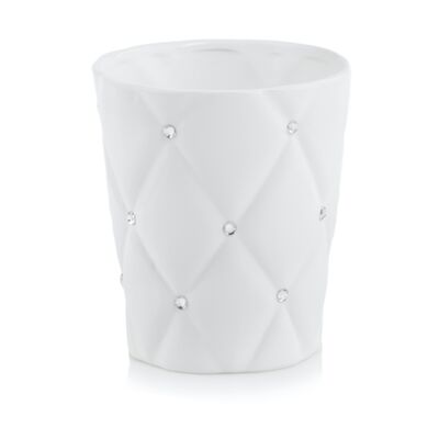 Osłonka glamour biała 14 cm