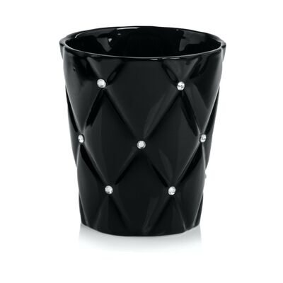 Osłonka glamour czarna 14 cm