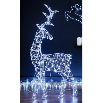 Renifer LED 78 x 8 x 117 cm 160LED zimny biały
