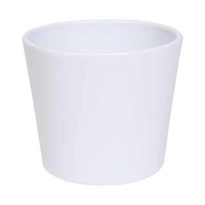 Osłonka ceramiczna 19 cm matowy biały