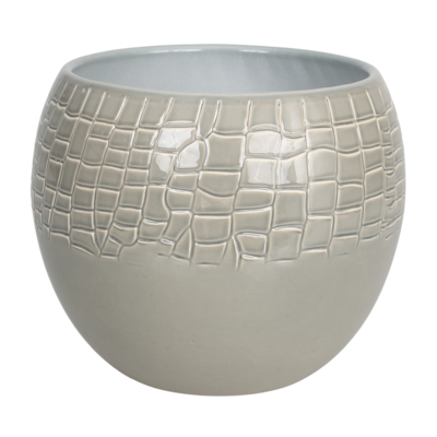 Osłonka ceramiczna Kula 510 14 cm KROKODIL ciemny zielony lazur