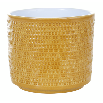 Osłonka ceramiczna Cylinder CALLA 991 14 cm miodowy lazur