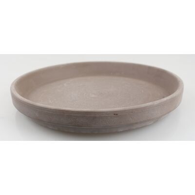 Podstawka terakota XLU BASALT impr.9 cm ciemny brąz
