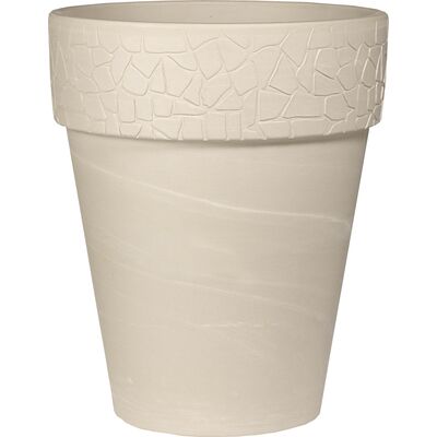 Donica ceramiczna XL ROCCIA GRANIT 38 cm
