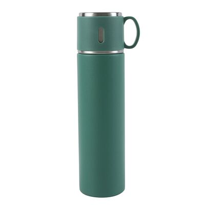 Termos z zakrętką w kształcie filiżanki 580 ml zielony